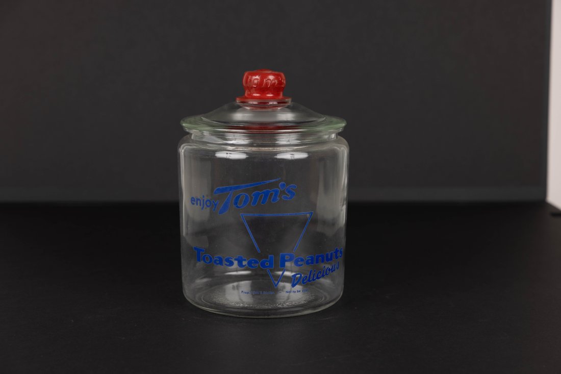 10" Enjoy Tom's Toasted Peanuts Jar (1 of 2)
