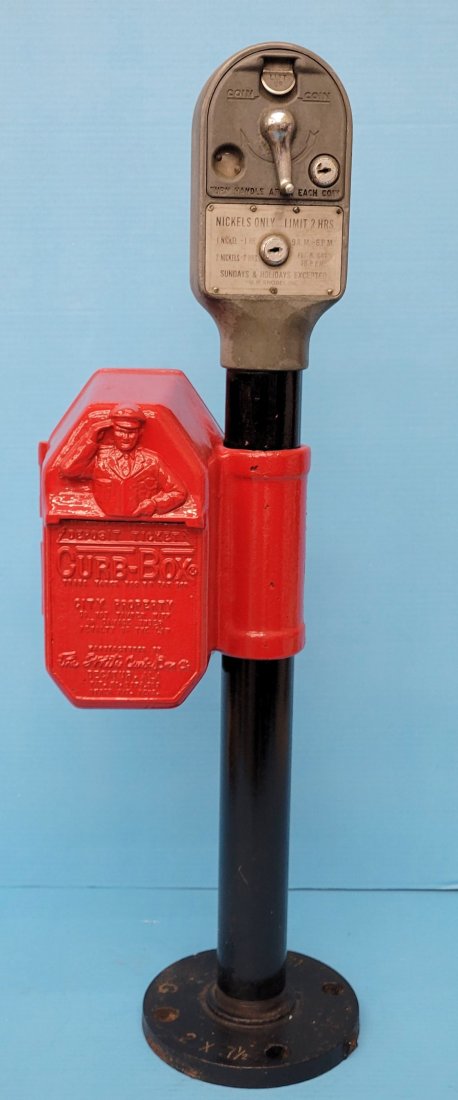 Curb Box Cop With Parking Meter (1 of 4)