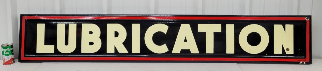 Lubrication Single Sided Porcelain Sign (1 of 3)