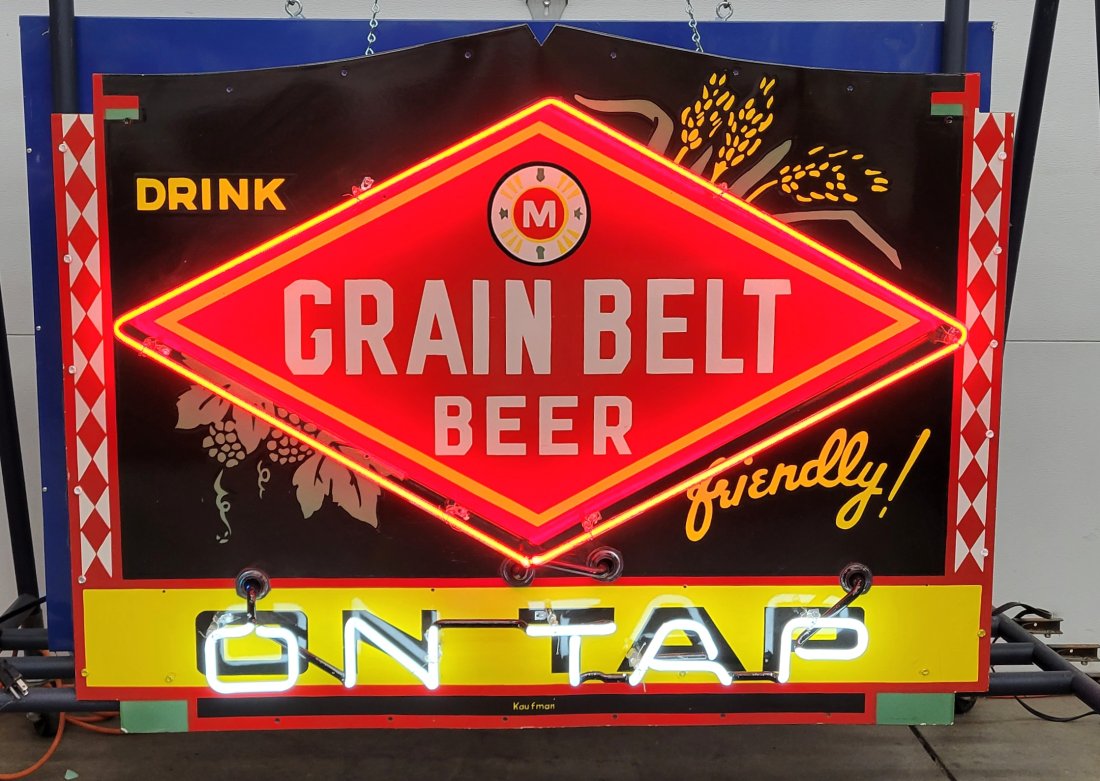 Grain Belt Single Sided  Porcelain Neon CONTEMPORARY (1 of 3)