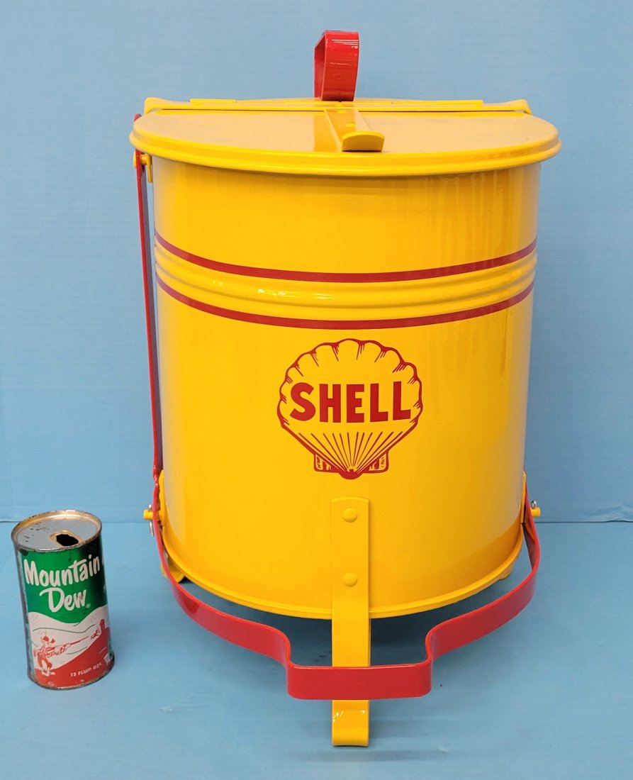 Shell Service Station Rag Can Restored (1 of 3)