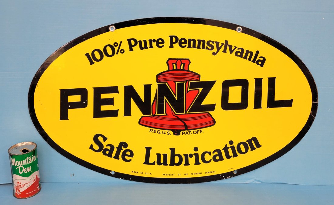Pennzoil Safe Lubrication Double Sided Sign (1 of 4)