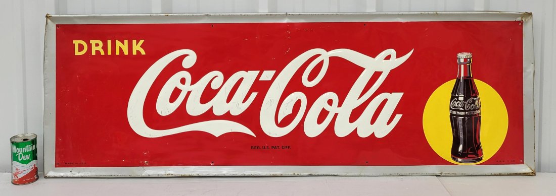 Drink Coca Cola Embossed Tin Sign (1 of 4)