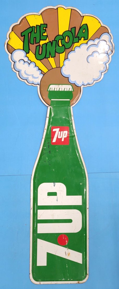 The Uncola 7up Die Cut Bottle Sign (1 of 6)
