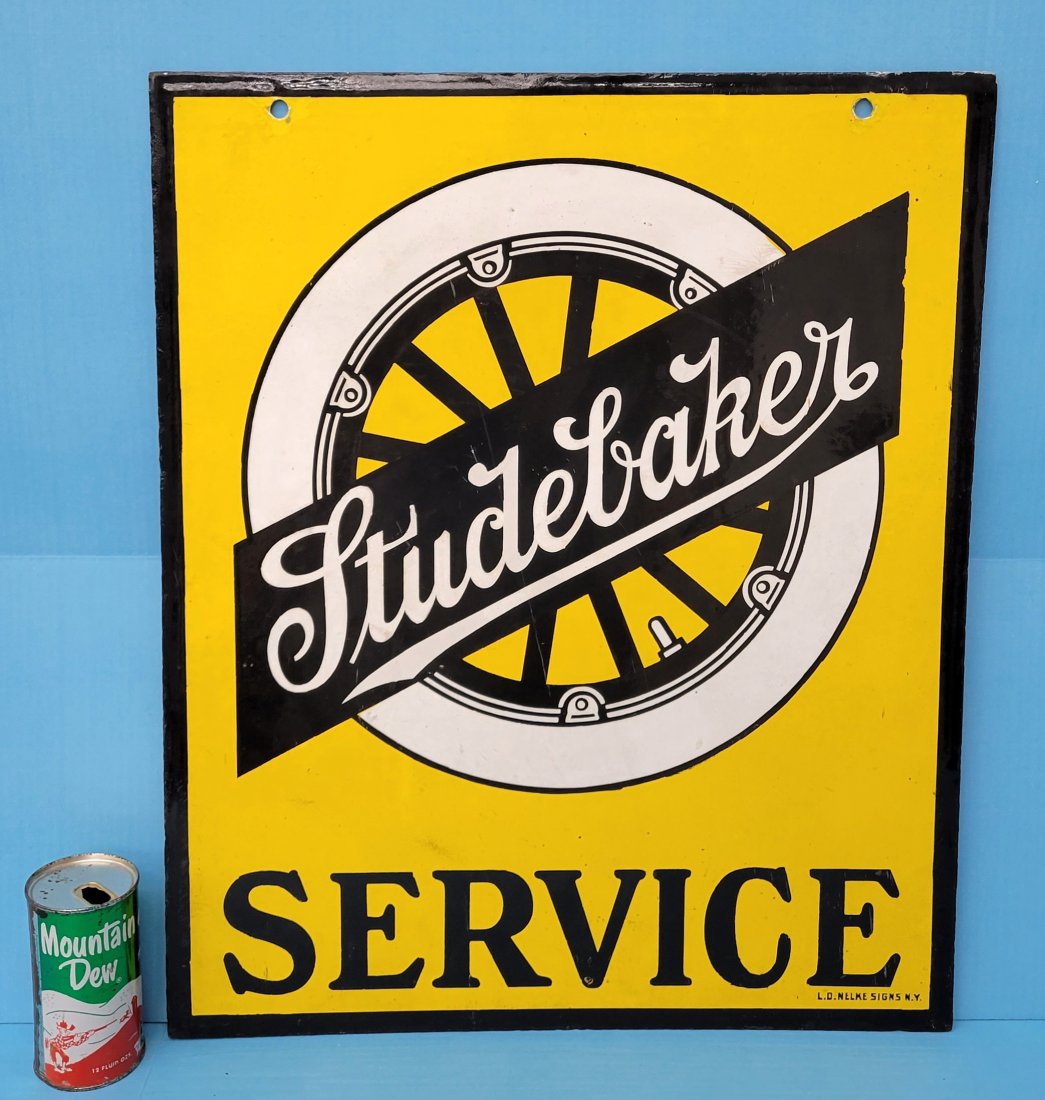 Studebaker Service Double Sided Porcelain Sign (1 of 5)