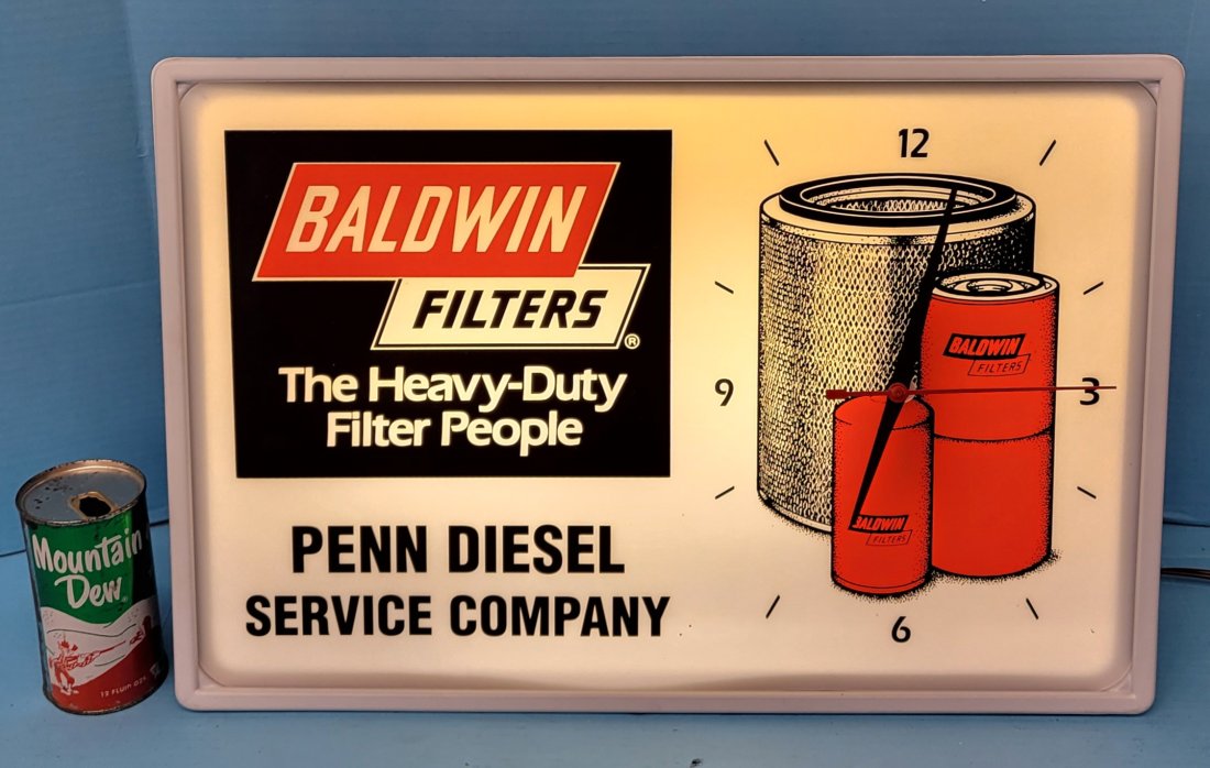Baldwin Filters Light Up Advertising Clock (1 of 3)