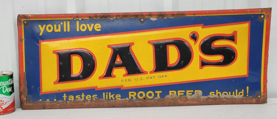 You'll Love Dad's Root Beer Embossed Tin Sign (1 of 4)