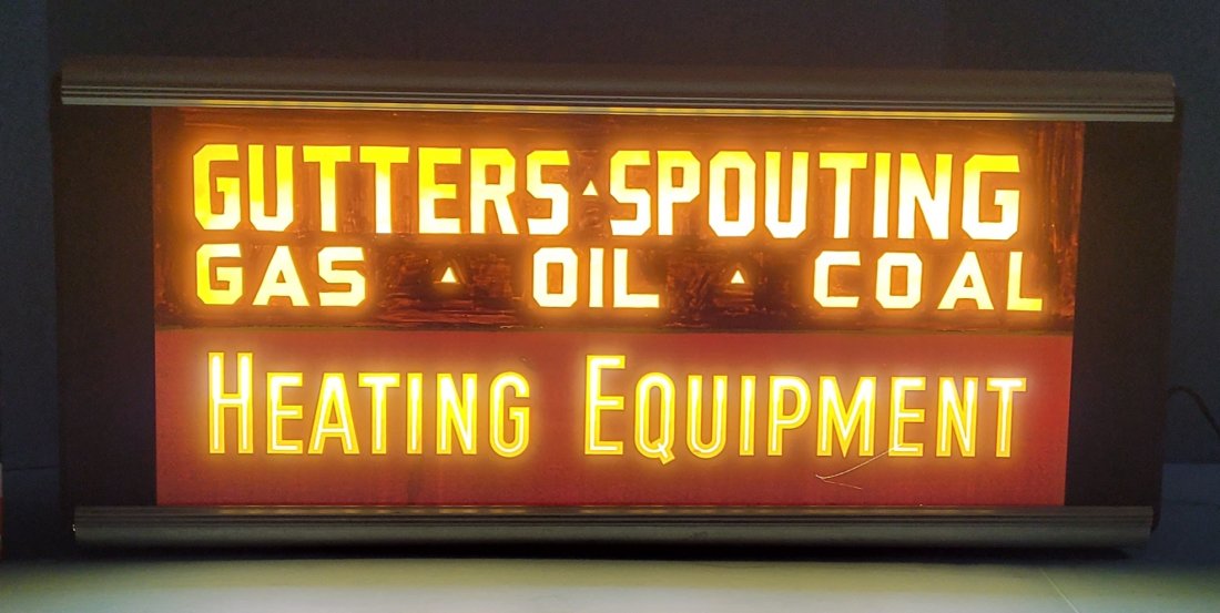 Gas Oil Coal Heating Equipment Light Up Sign (1 of 4)