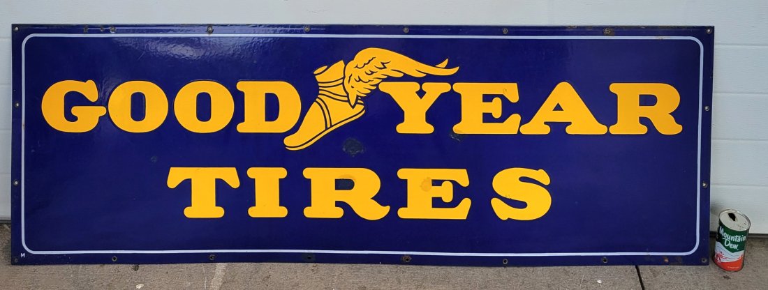Goodyear Tires Single Sided Porcelain Sign (1 of 5)
