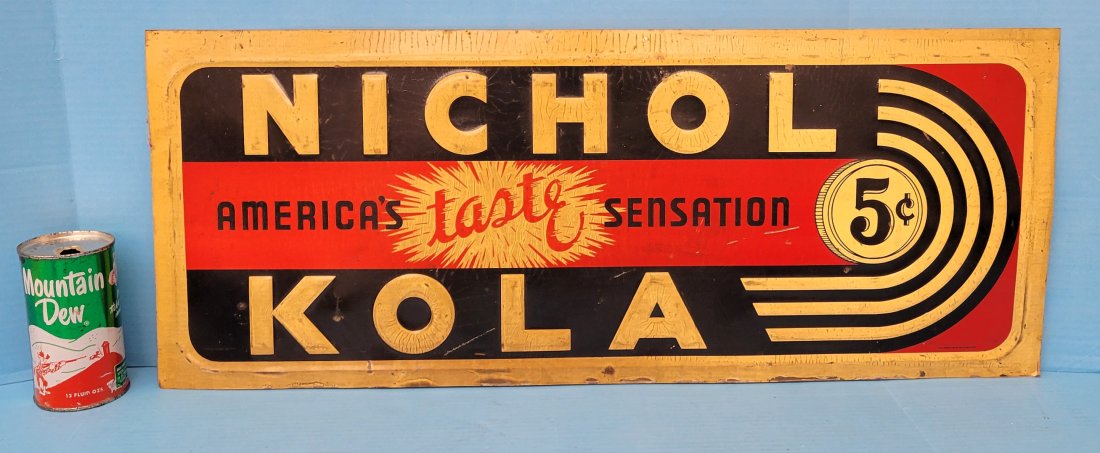 Nichol Kola Embossed Tin Sign (1 of 2)