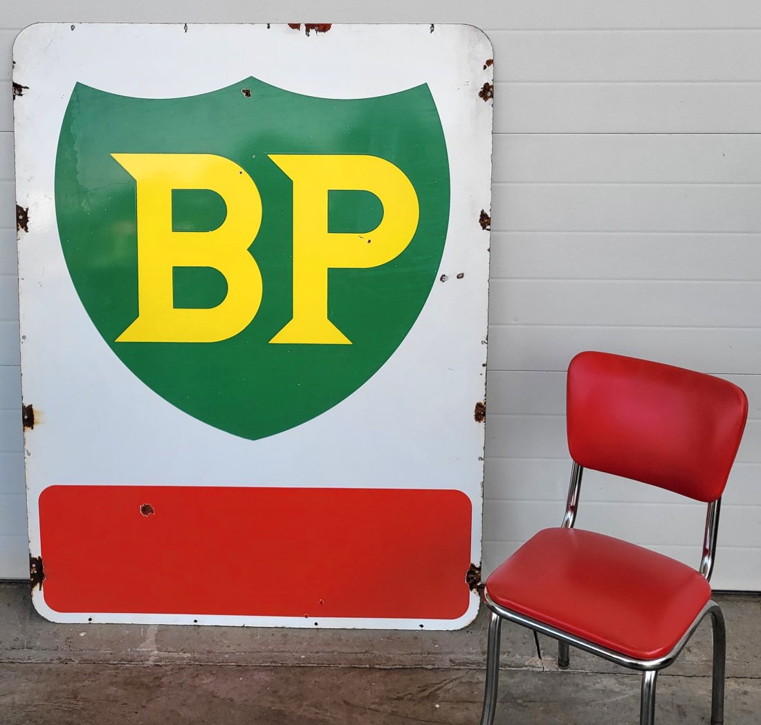 BP Single Sided Porcelain Sign (1 of 3)