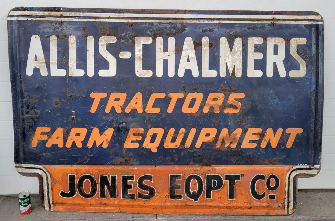 Allis Chalmers Tractors  Farm Equipment Single Sided Sign (1 of 5)