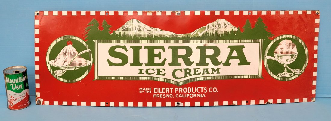 Sierra Ice Cream porcelain sign (1 of 4)