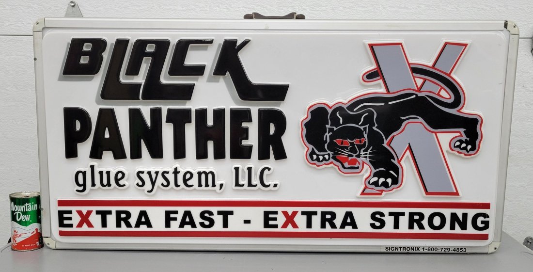 Salesman Sample Black Panther light up sign (1 of 4)