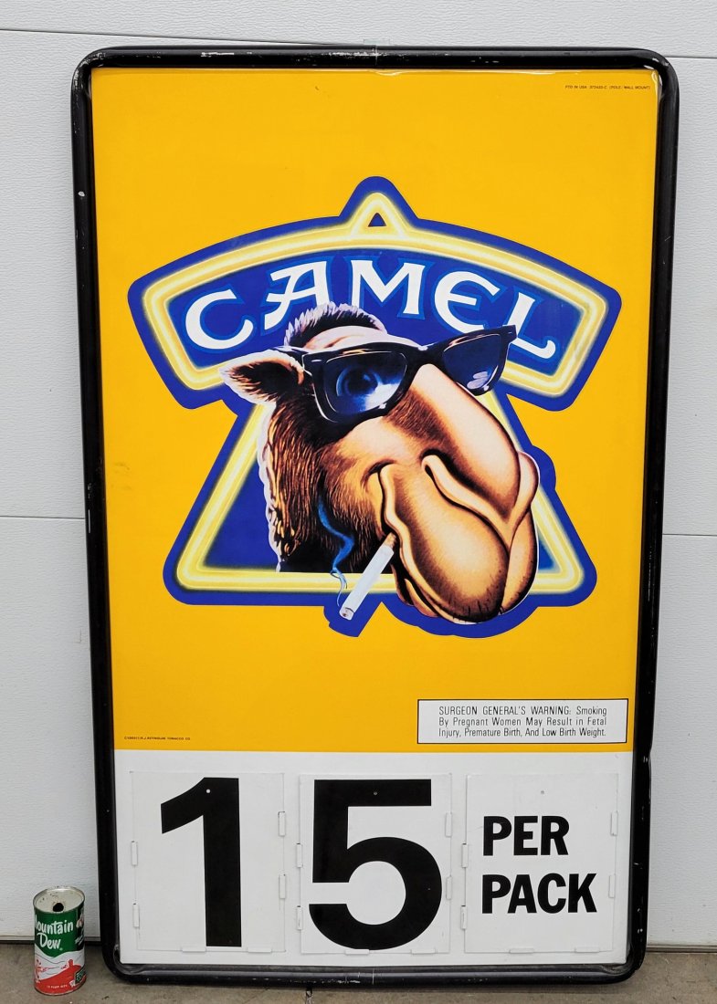 1989 Camel cigarette price sign (1 of 3)
