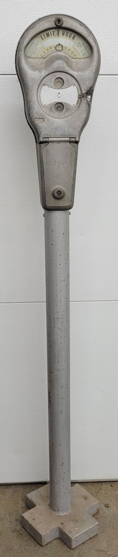 Coin operated parking meter on stand (1 of 3)