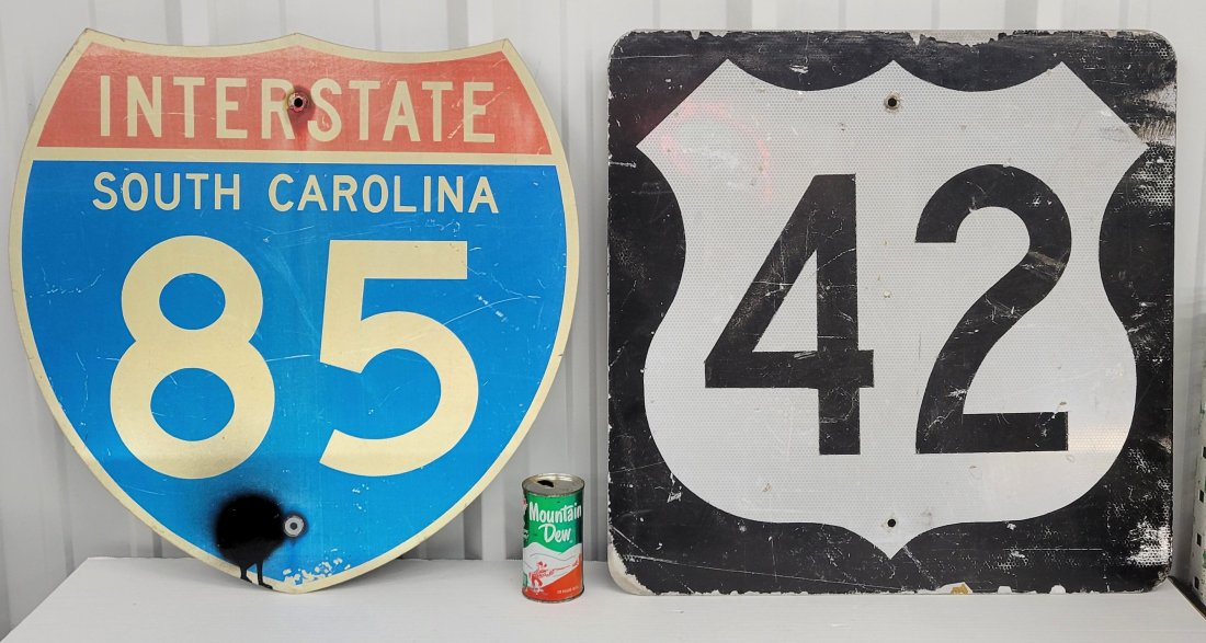 South Carolina Interstate 85 & U.S. Route 42 signs (1 of 2)