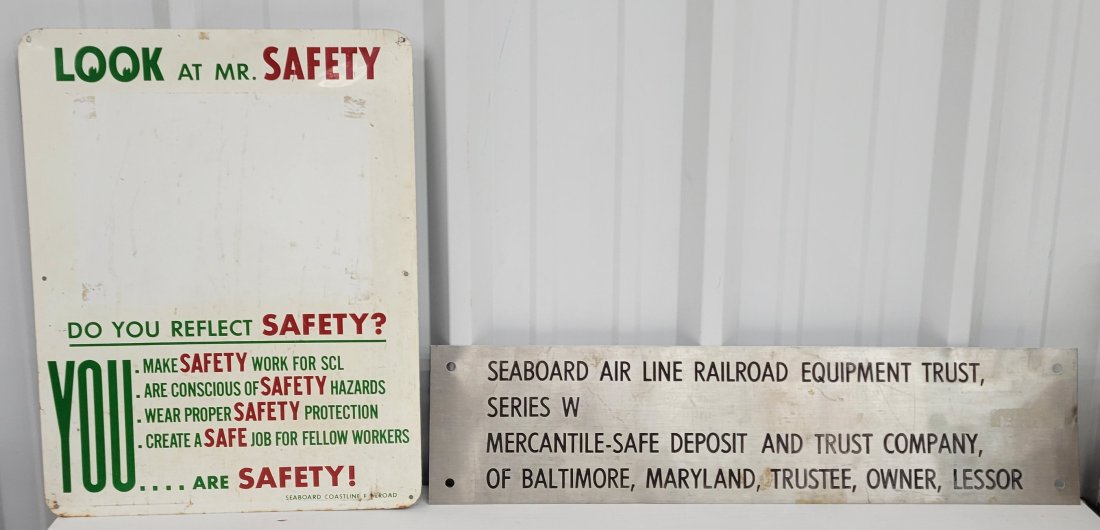 Seaboard Air Line & Coastline Railroad signs (1 of 5)