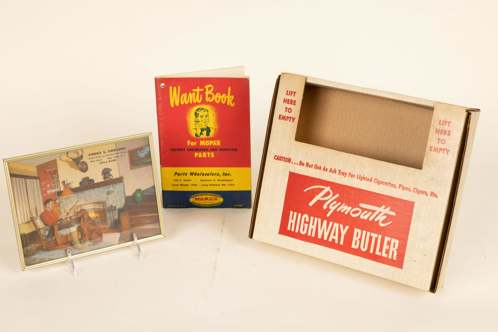 Lot of 3 Mopar Chrysler Plymouth Items Ad Literature (1 of 1)