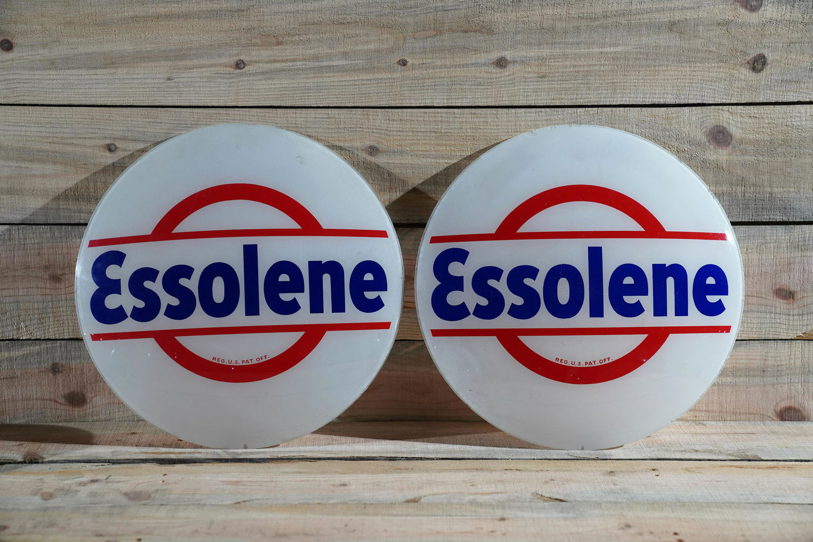 Pair of Standard NJ Essolene 16.5" Gas Globe Lenses (1 of 5)