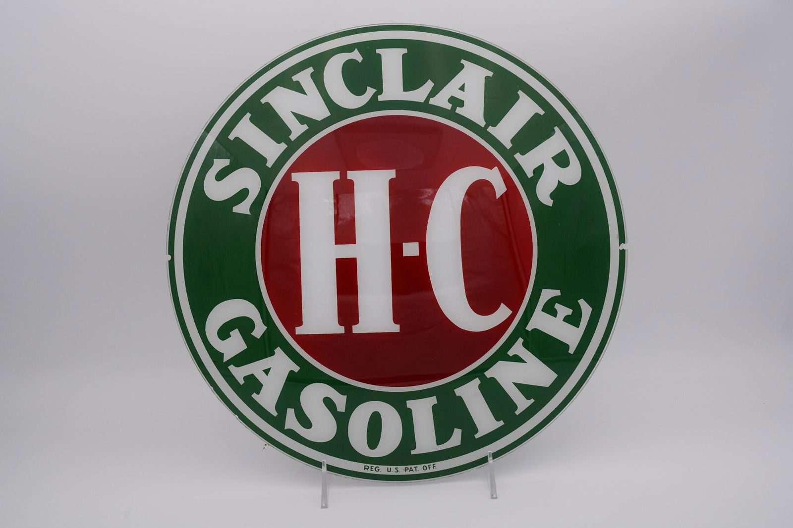 Sinclair H-C Gasoline Medium Green 13.5" Gas Globe Lens (1 of 2)