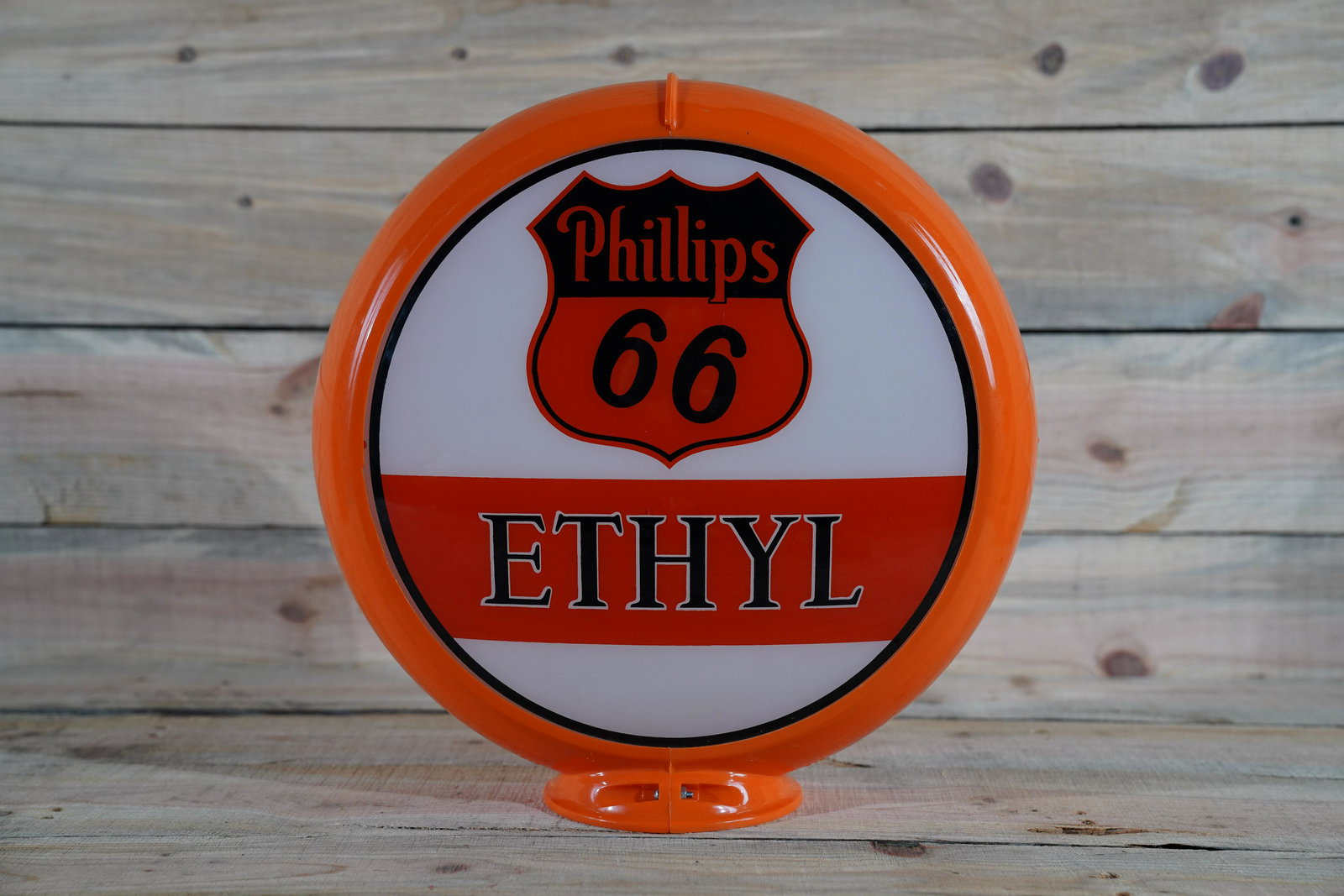 Phillips 66 Ethyl 13.5" Gas Globe & Single Lens (1 of 2)