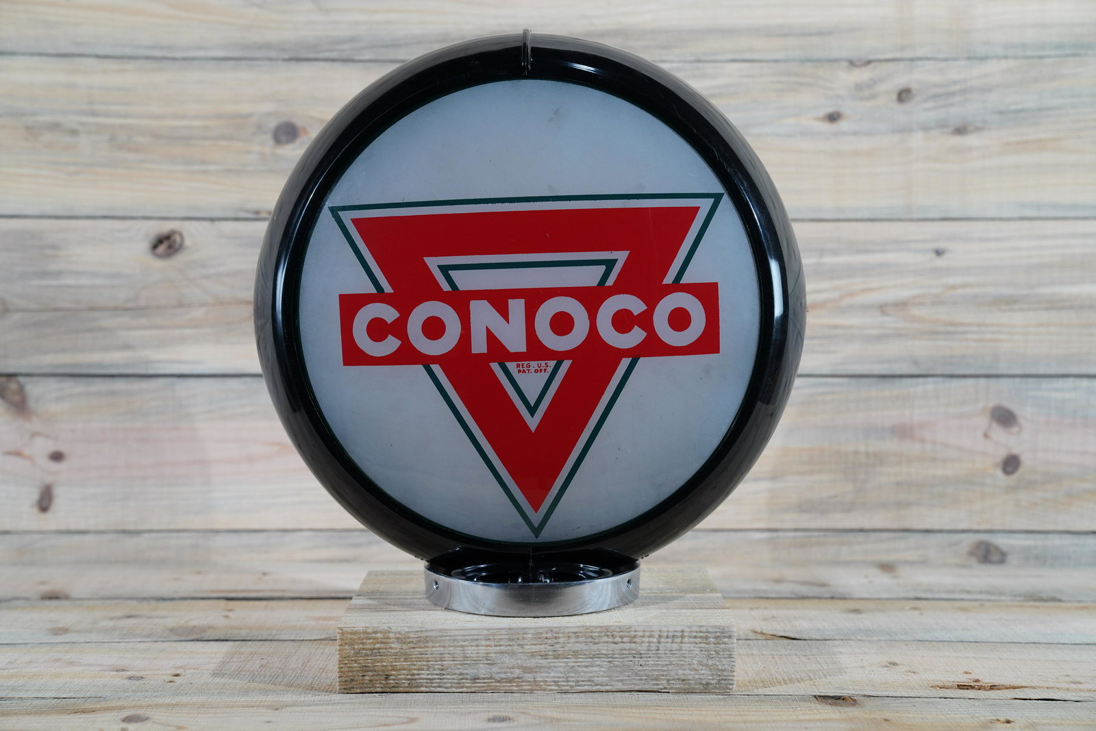 Conoco 13.5" Complete Gas Globe & Lenses (1 of 6)