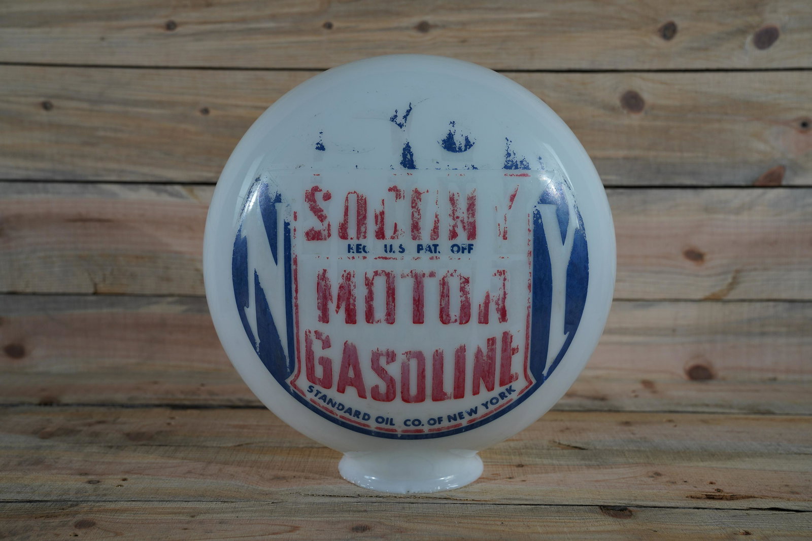 Reproduction Standard NY Socony One Piece Gas Globe (1 of 3)