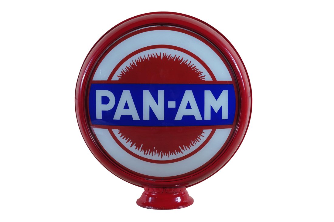 Pan-Am 15" Complete Gas Globe & Lenses (1 of 2)
