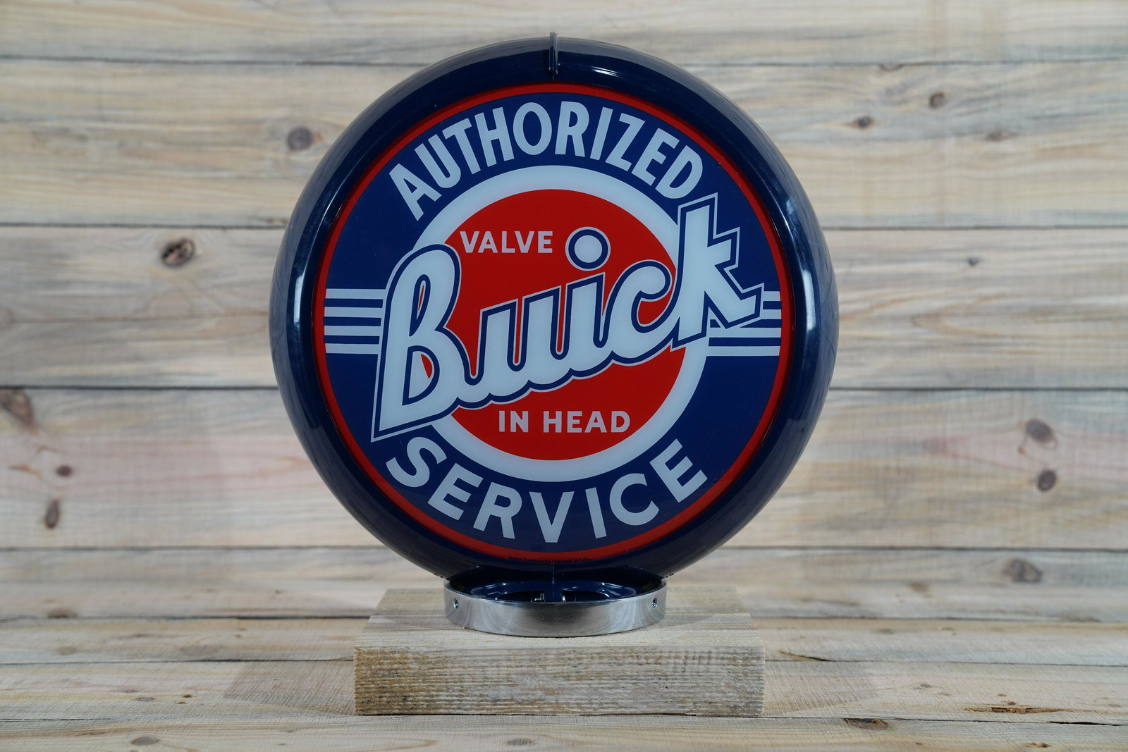 Buick Authorized Service 13.5" Gas Globe & Lenses (1 of 4)