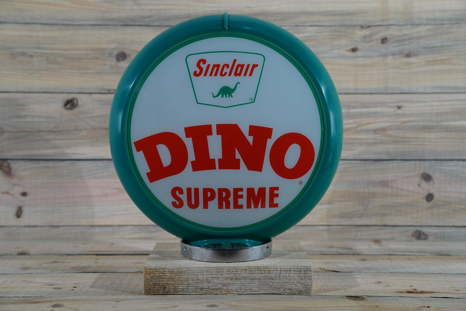 Sinclair Dino Supreme 13.5" Gas Globe & Lenses (1 of 5)