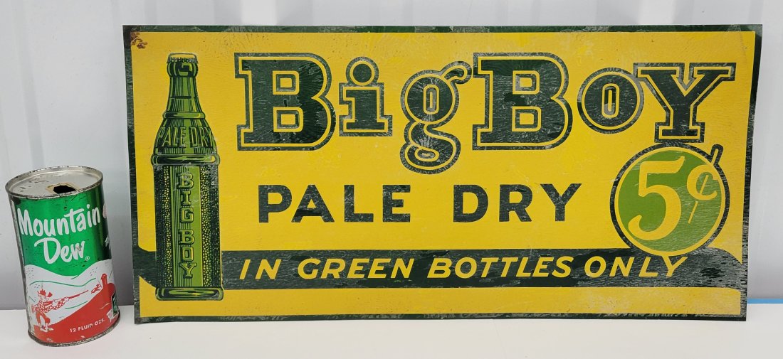 Big Boy Pale Dry w/Bottle Metal Sign (1 of 3)