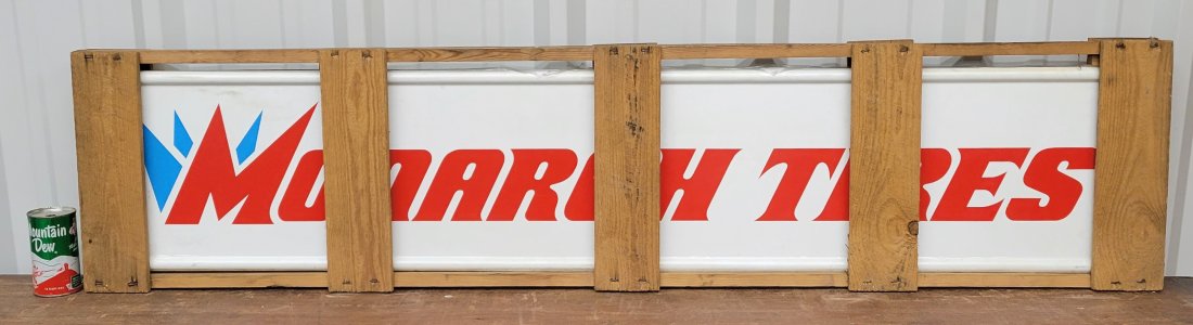 Monarch Tires Metal Sign New In Wood Crate (1 of 3)