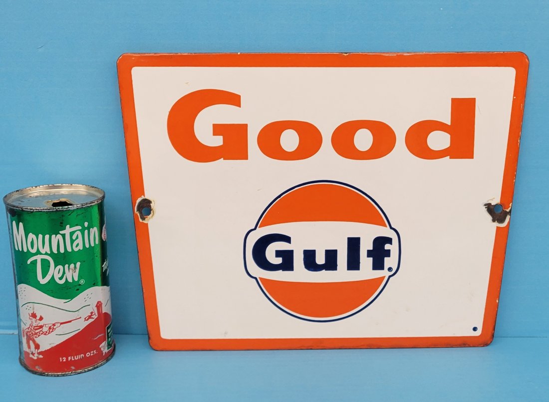 Good Gulf Pump Porcelain Plate (1 of 2)