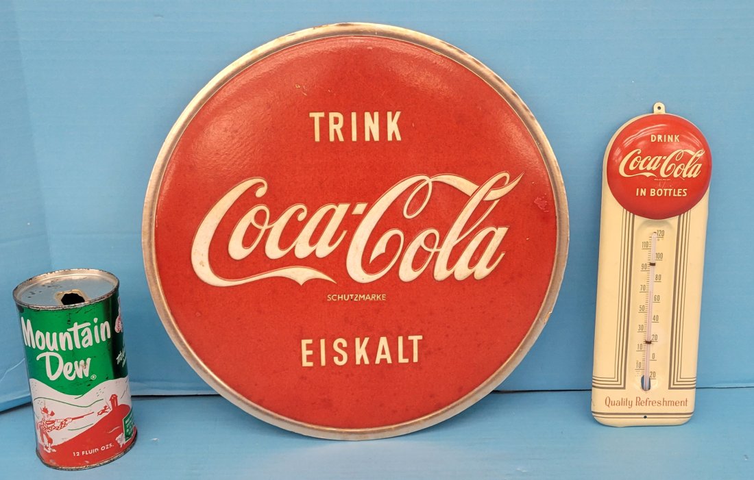Trink Coca Cola In Bottles Sign & Drink Coca Cola Thermometer (1 of 6)
