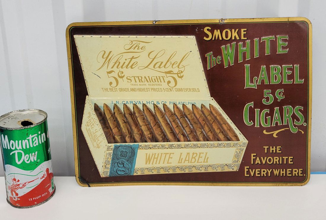 The White Label Cigar Metal Sign (1 of 2)
