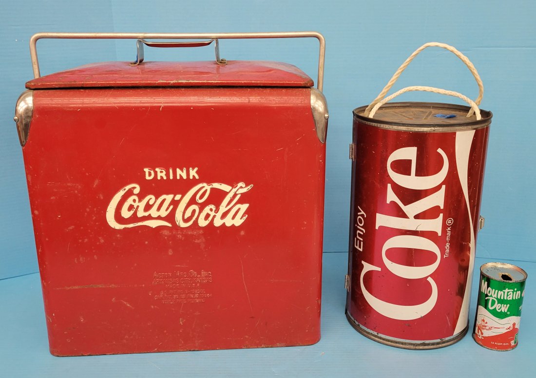Coca Cola Cooler and Coca Cola Can Cooler (1 of 2)