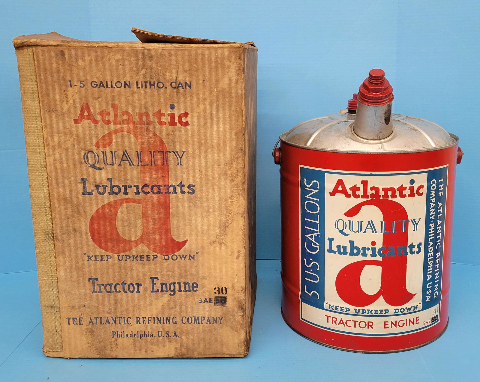 Atlantic Quality Tractor Engine Lubricants 5 Gallon Can (1 of 2)