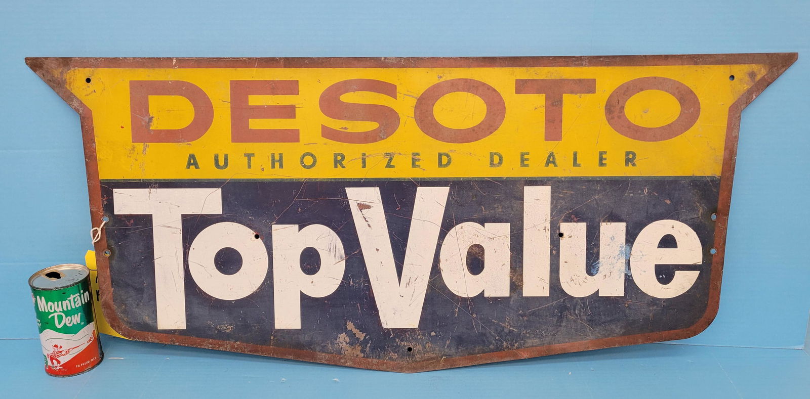 DeSoto Authorized Dealer Top Value Metal Sign (1 of 3)