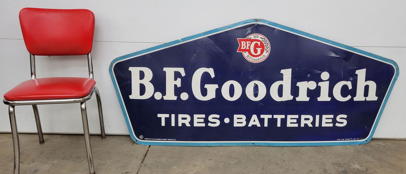 BF Goodrich Tires Batteries Metal Sign TAC (1 of 6)
