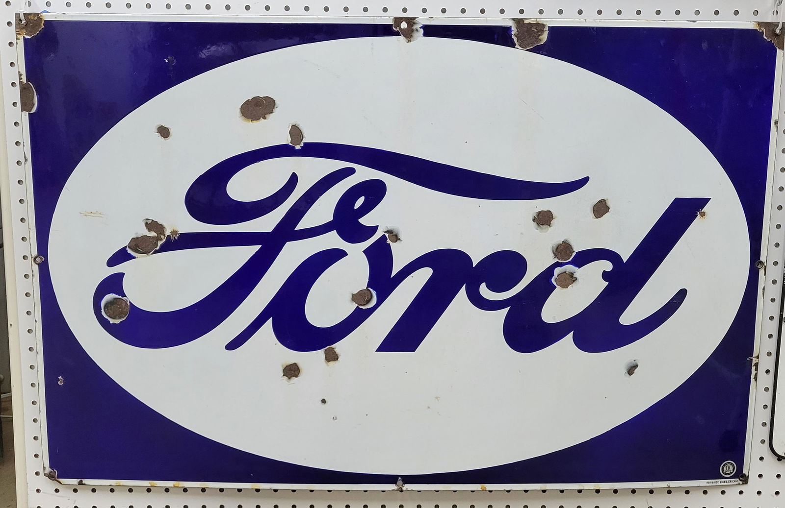 Ford Single Sided Porcelain Sign TAC (1 of 3)
