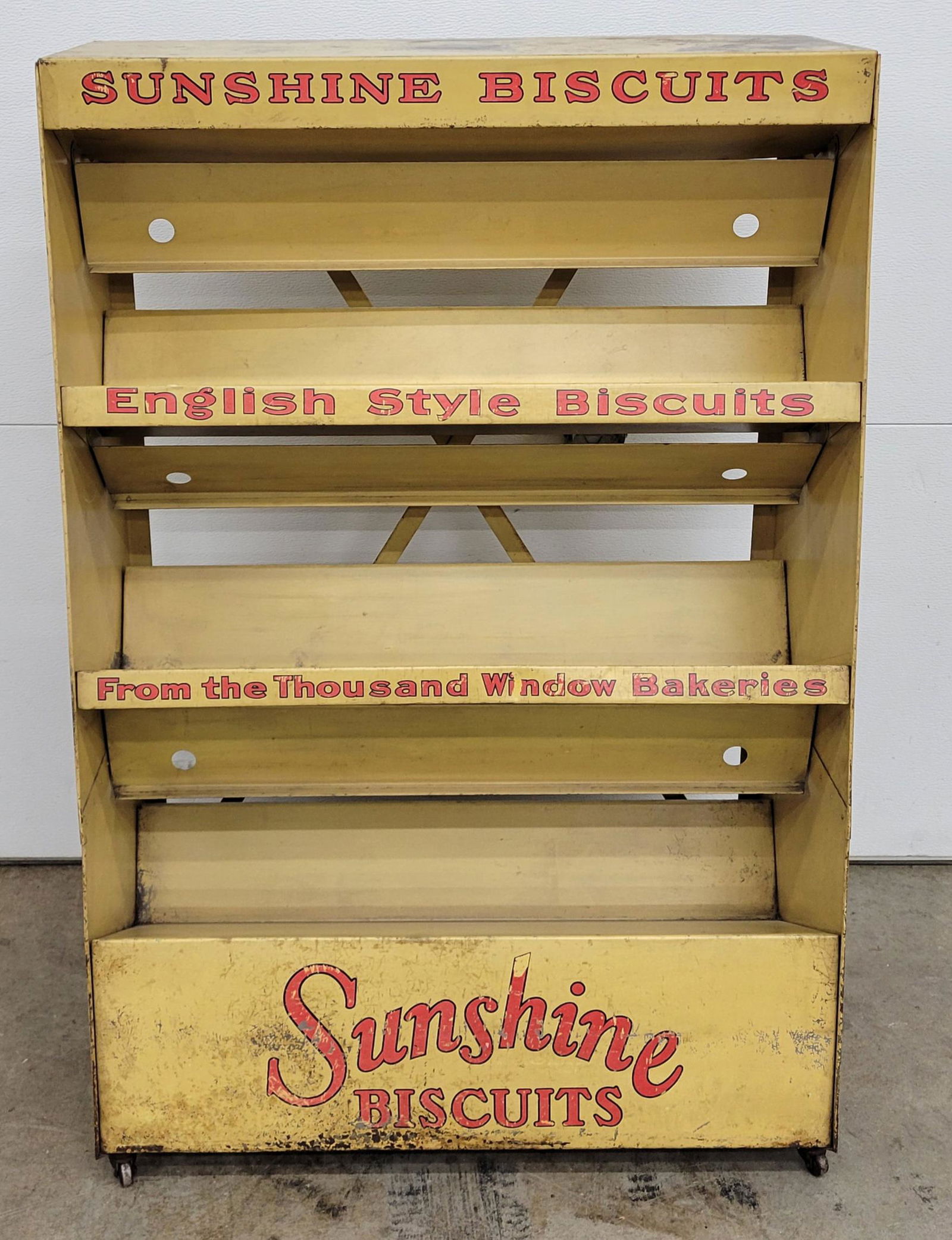 Metal Sunshine Biscuits Country Store Cabinet Display (1 of 4)