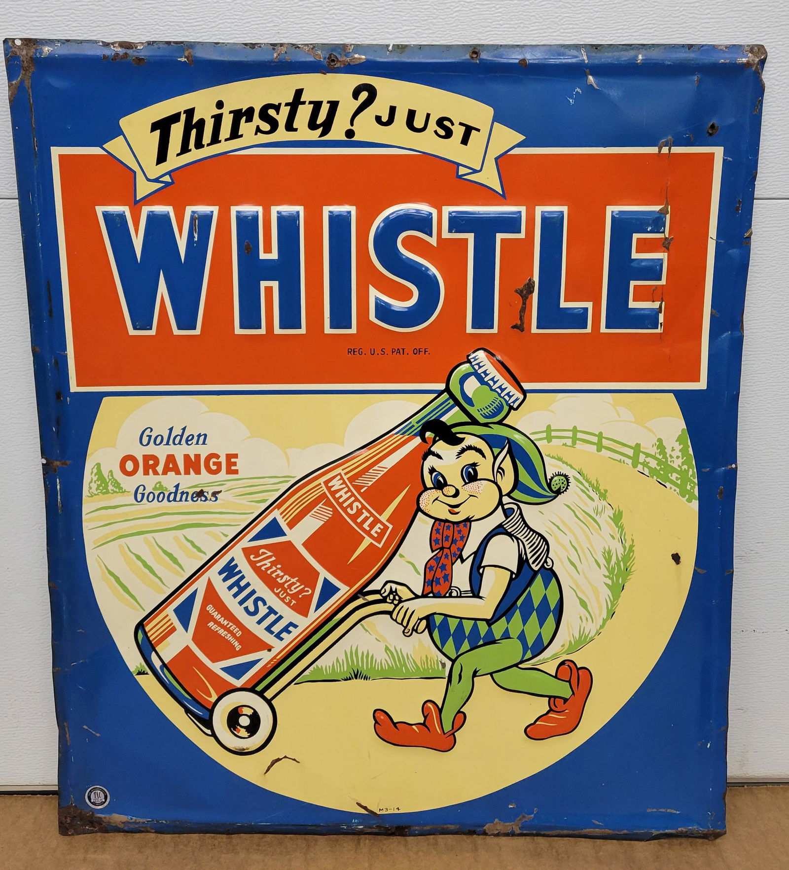 Thirsty Just Whistle Single Sided Metal Sign TAC (1 of 3)