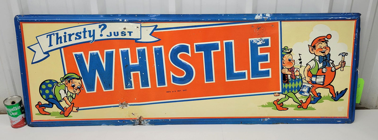Thirsty Just Whistle Single Sided Metal Sign TAC (1 of 4)