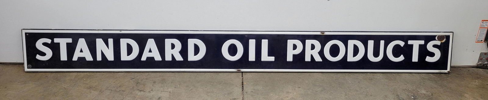 10ft Standard Oil Products Porcelain Sign TAC (1 of 4)