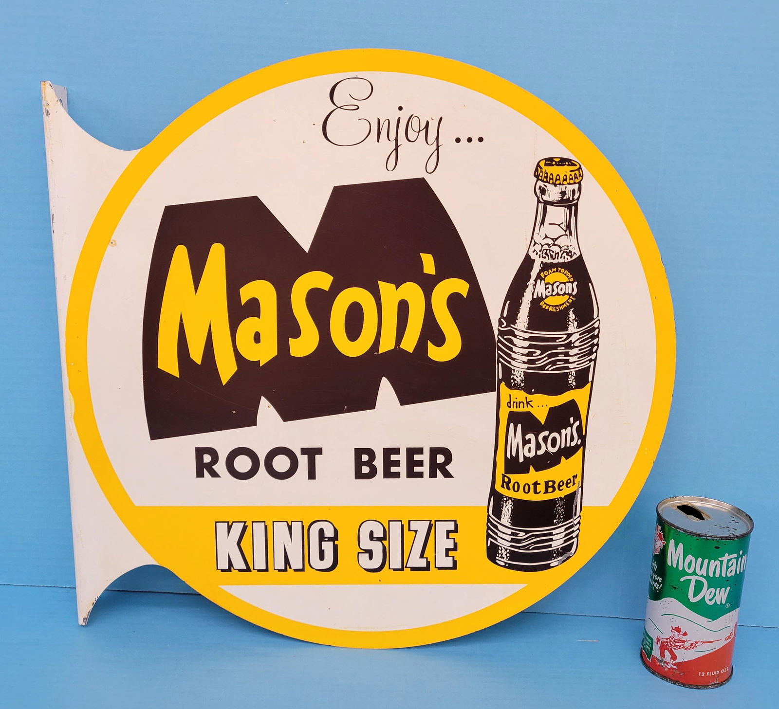 Enjoy Mason's Root Beer King Size Flange Sign (1 of 3)