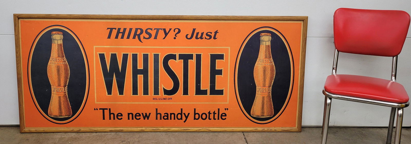 Thirsty Just Whistle Cardboard Sign In Frame (1 of 7)