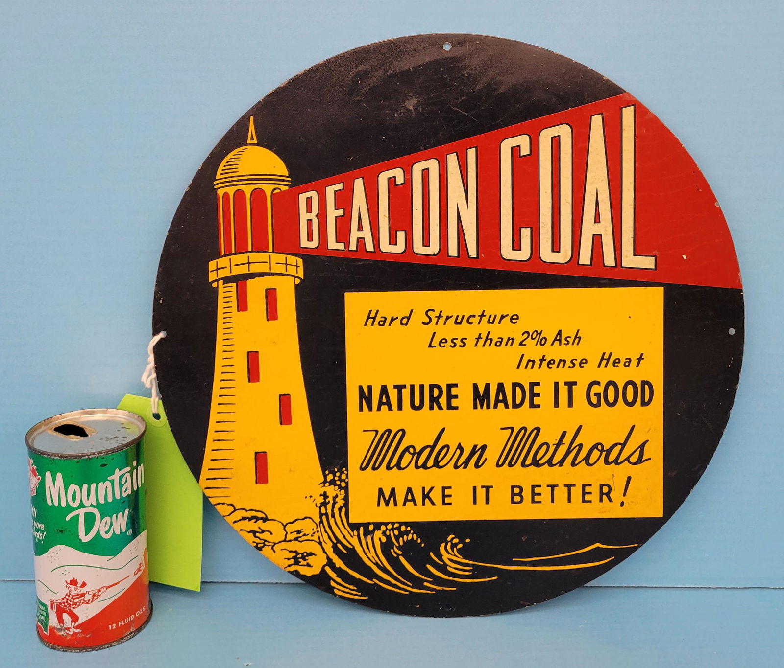Beacon Coal Round Light House Sign (1 of 2)