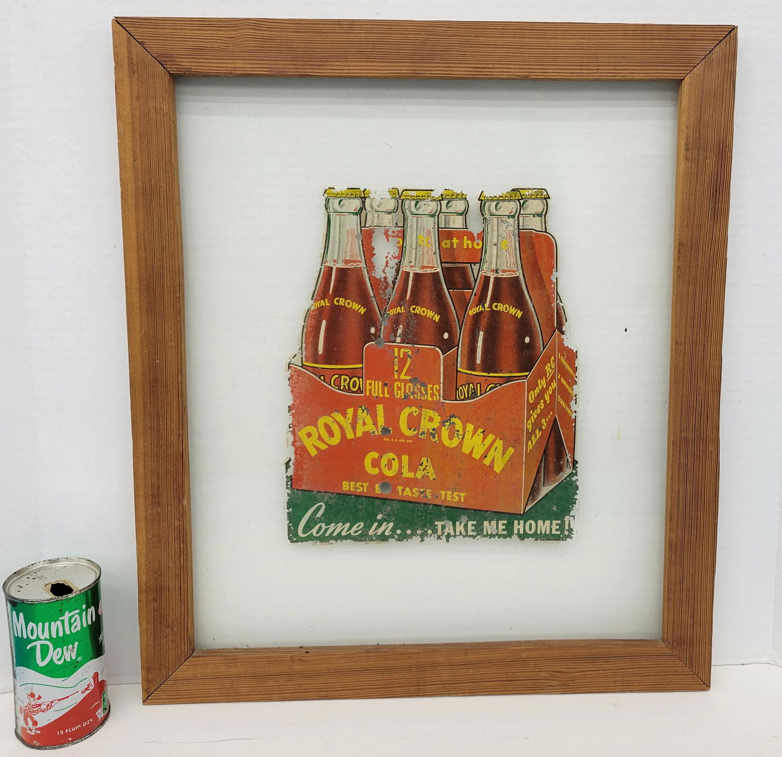 1950's Royal Crown Cola Window Sign (1 of 4)
