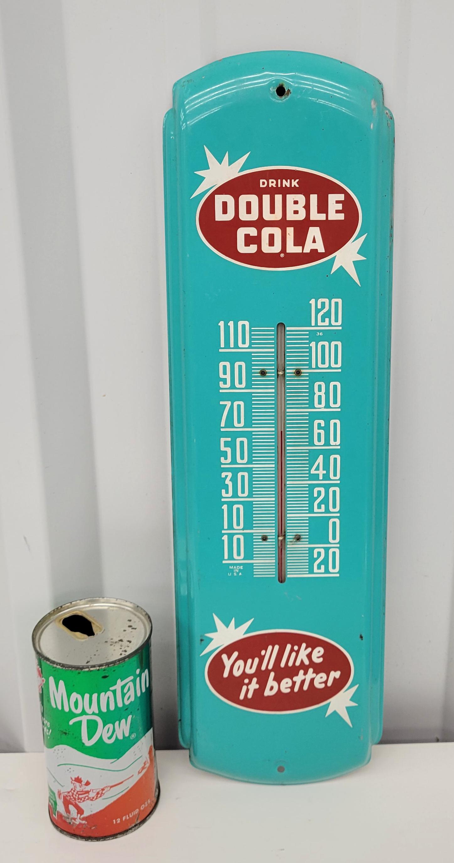 Drink Double Cola Metal Thermometer (1 of 3)